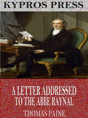 cover image of A Letter Addressed to the Abbe Raynal